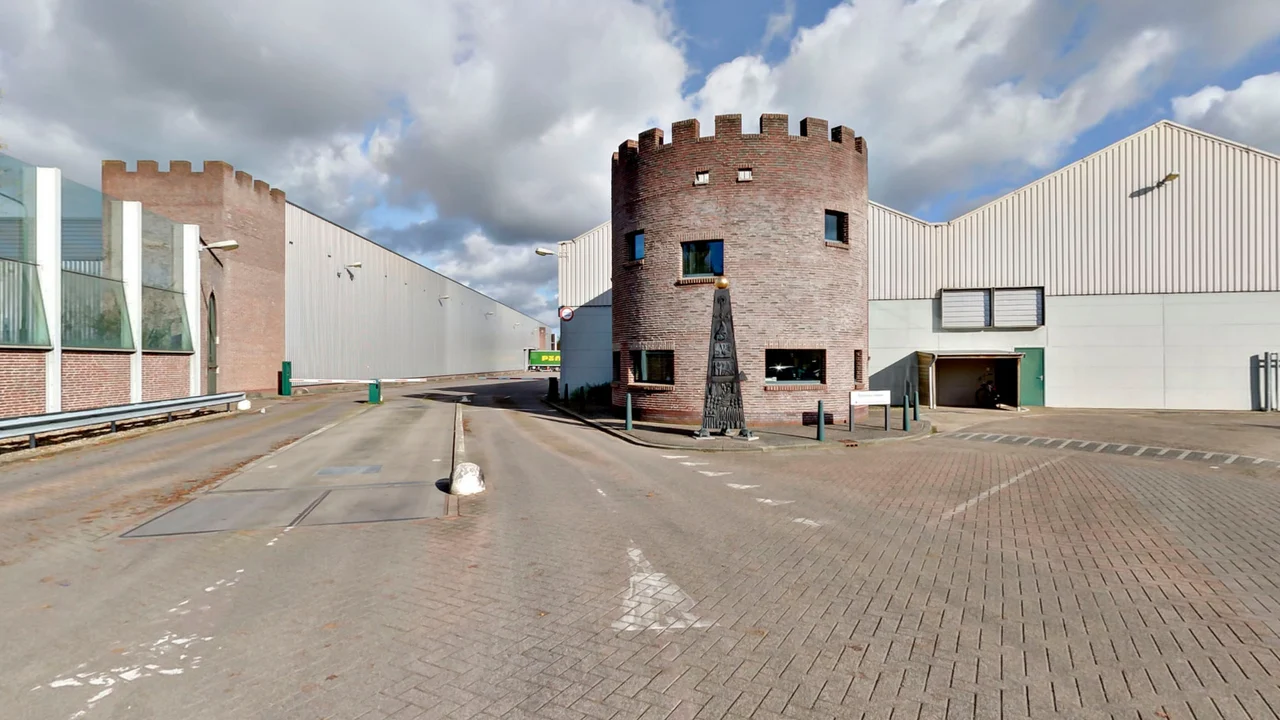 Buitenzijde van de HAK-fabriek in Giessen