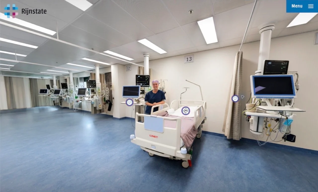 Recovery room at Rijnstate with beds and monitoring equipment
