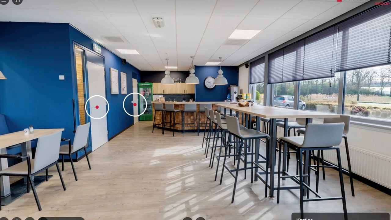 TruSteel Group canteen with high tables and a kitchen