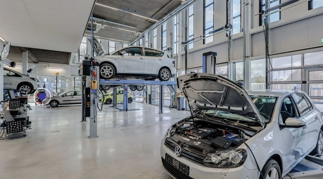 Werkplaats motorvoertuigentechniek van Technova College