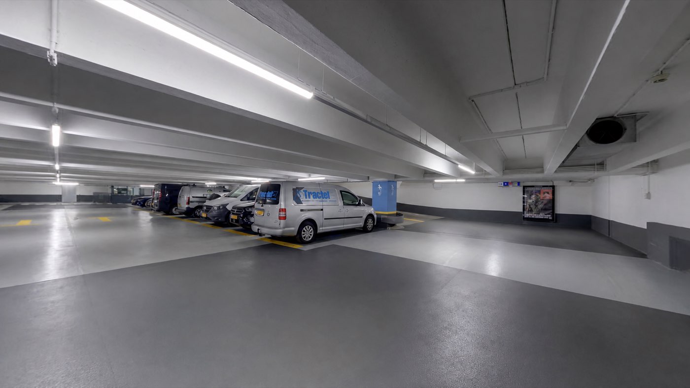 Parkeerdek van Interparking Helicon in Den Haag