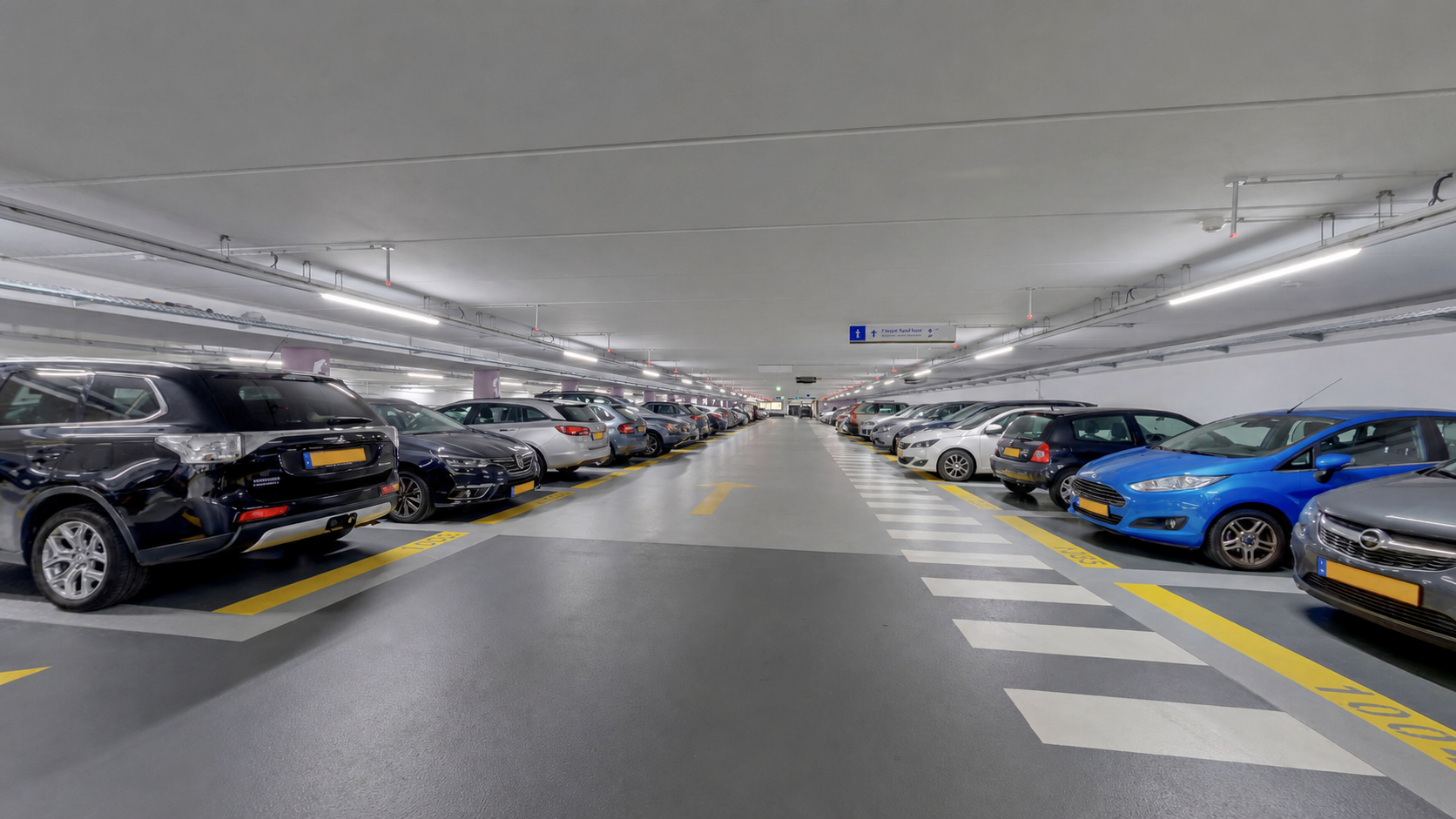 Parkeerdek van Interparking Museumkwartier in Den Haag