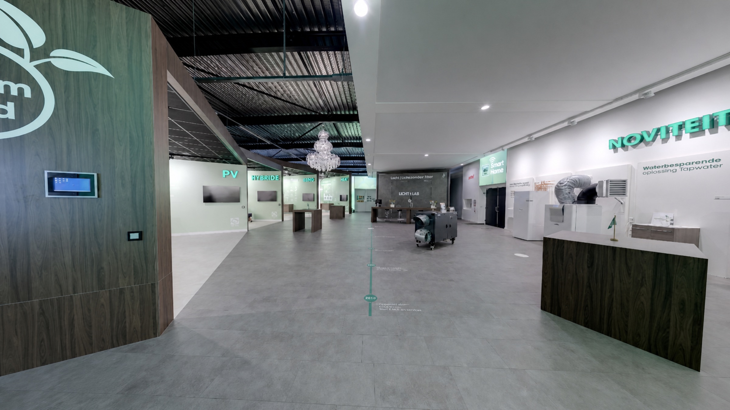 Inspiratiecentrum Duurzaamheid van Technische Unie in Zwolle met presentaties over energie, licht en water