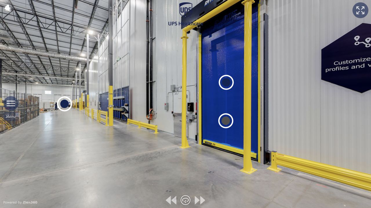Geconditioneerde logistieke ruimte bij UPS Healthcare in Louisville